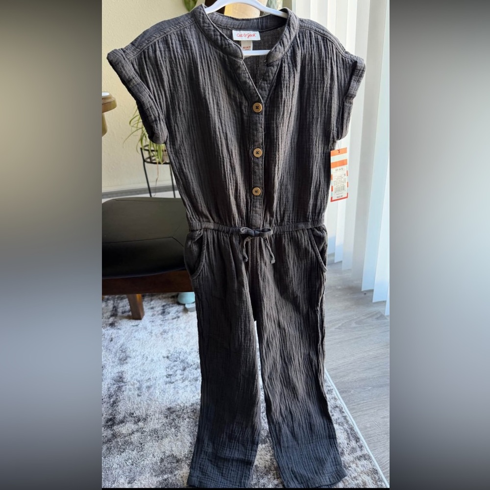 NWT Girls 4/5 muslin cotton jump suit